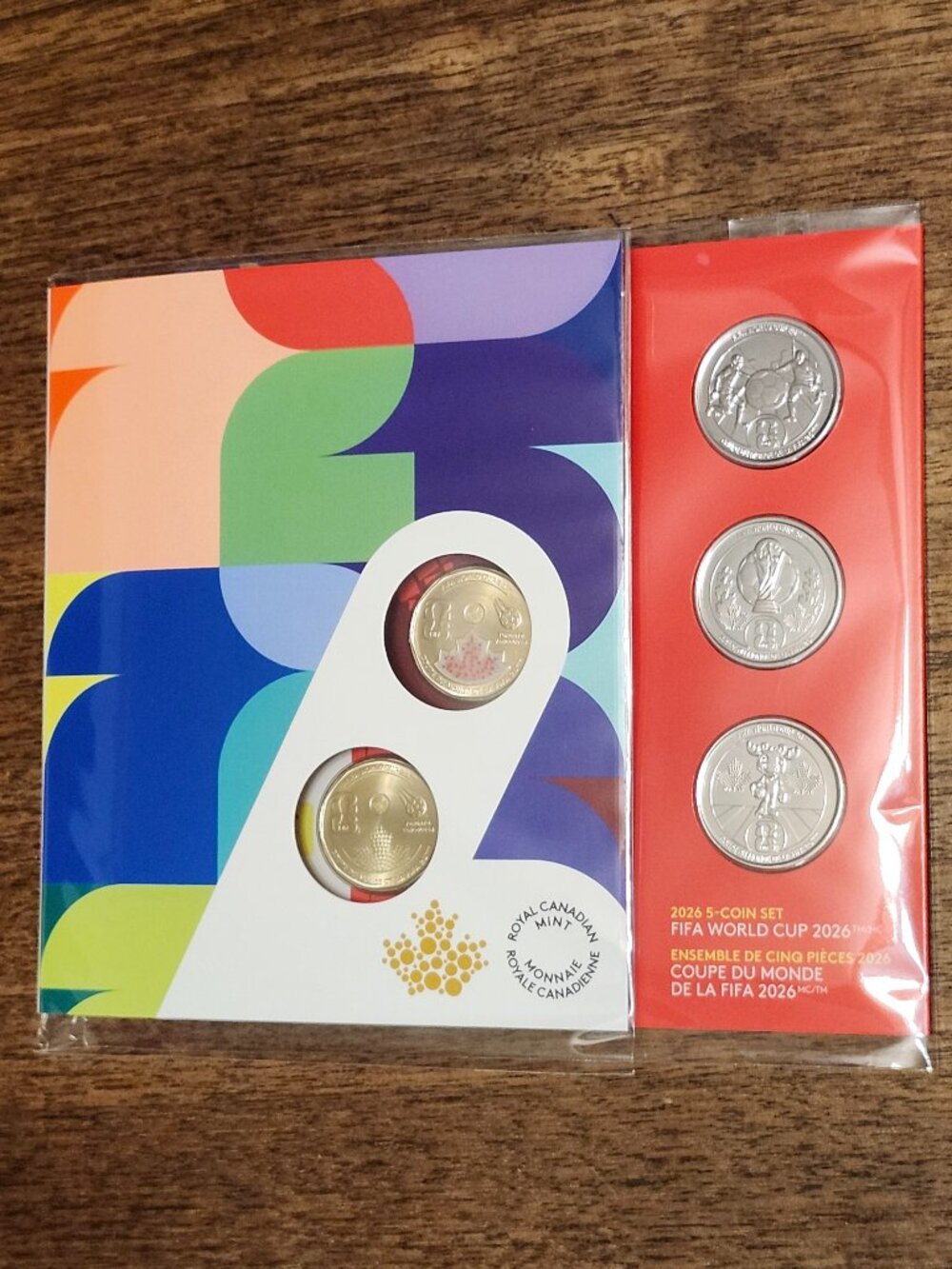 2026 Five-Coin Set FIFA World Cup 2026 Toronto Vancouver NEW Limited Edition